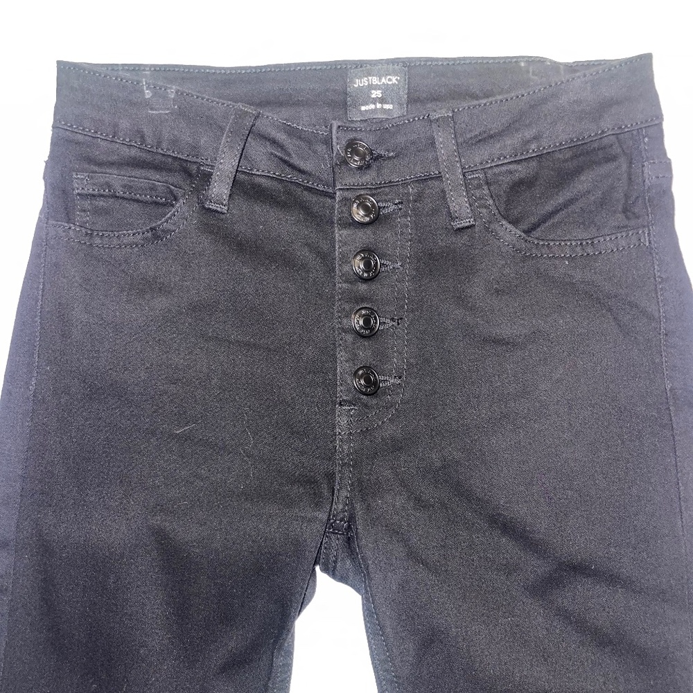 Just black high rise skinny jeans